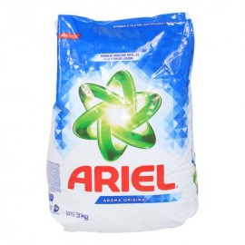 CAJA DETERGENTE ARIEL DE 3 KILOS CON 6 PIEZAS - PROCTER & GAMBLE - Envío Gratuito