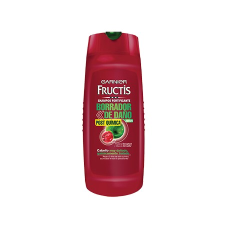 MEDIA CAJA SHAMPOO FRUCTIS BORRADOR DAÑO QUIMICO DE 650 ML CON 3 PIEZAS - GARNIER - Envío Gratuito