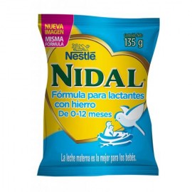 CAJA FORMULA INFANTIL NIDAL BOLSA DE 135 GRS CON 8 PIEZAS - NESTLE - Envío Gratuito